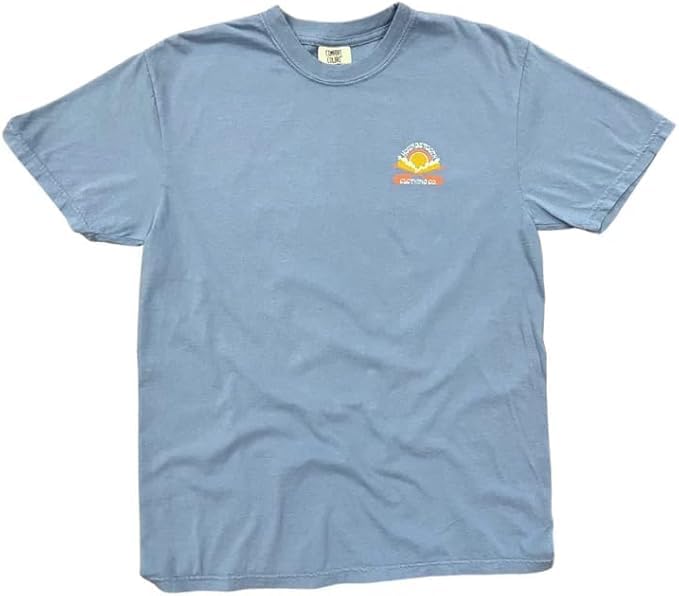 Houndstooth Clothing Company, Sunset Bend, Unisex Short Sleeve Tee, 100% Cotton, Men's and Women's SM-2XL2