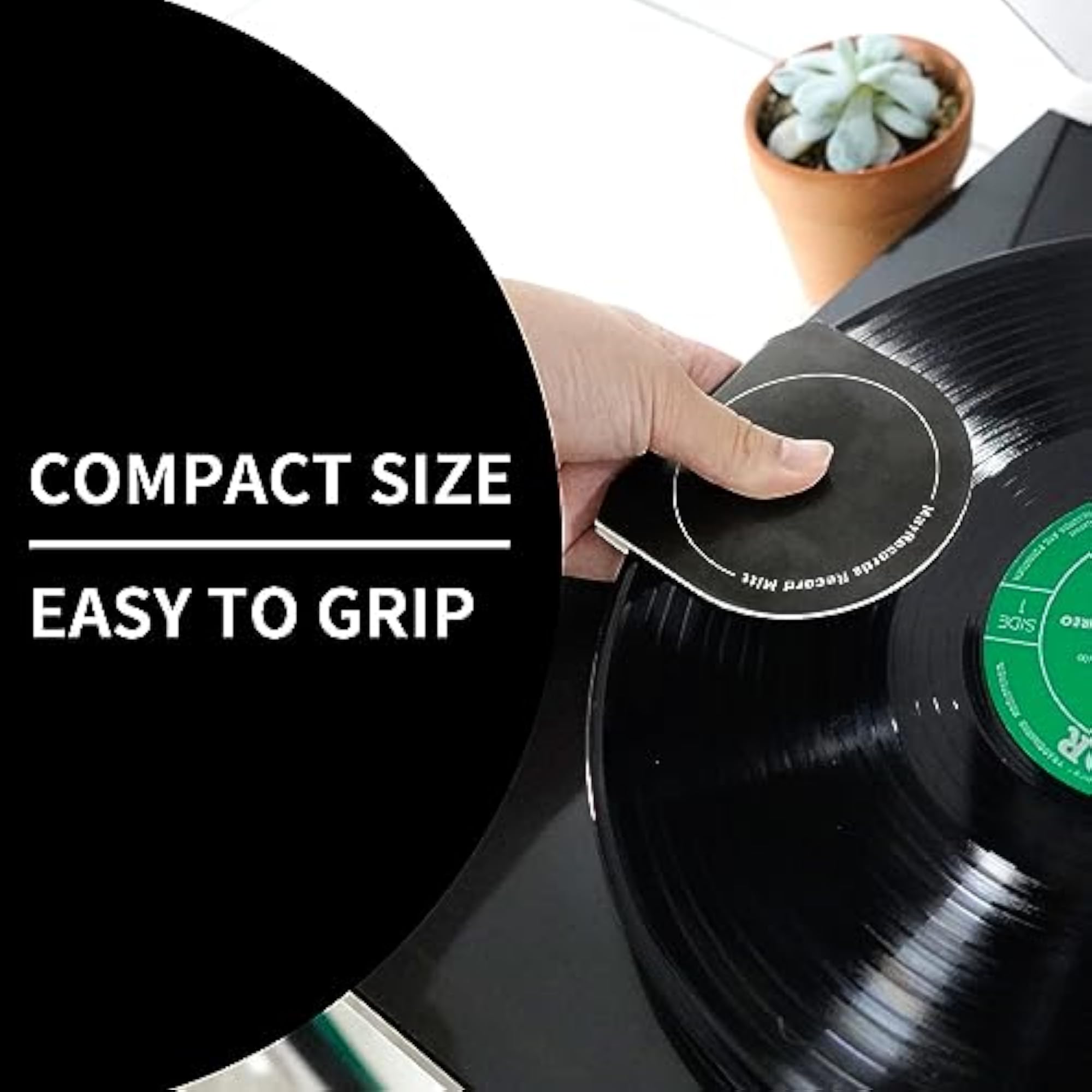 4PCS Record Mitt LP Handler Gripper Anti-Static Vinyl Record Protect