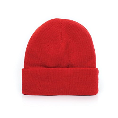 DELUSION MFG Acrylic Beanie - Varsity Red