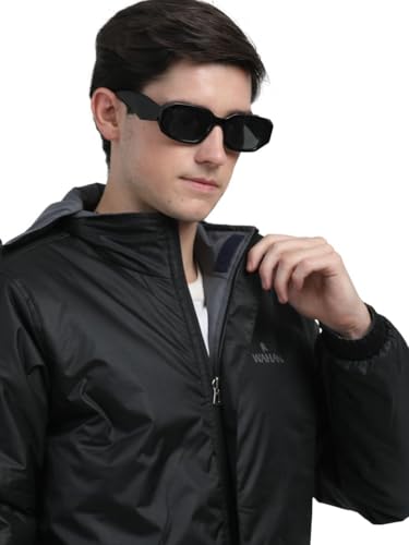 Image of Men's Waterproof Winter Jacket | Reversible & Removable Hood | 99% Water-Resistant | Heavy-Duty Warm Jacket with 4 Pockets
