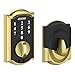 Schlage Touch Camelot Deadbolt (Bright Brass) BE375 CAM 605