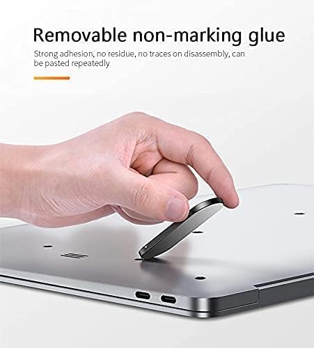 Image of SOOPII Mini Premium Metal Folding Portable, Lightweight Laptop Stand Non-Slip Base Tabletop Risers for 10-17 Inch Laptop & Keyboard Cooling Padstand Pack of 2pcs (JDL-30)