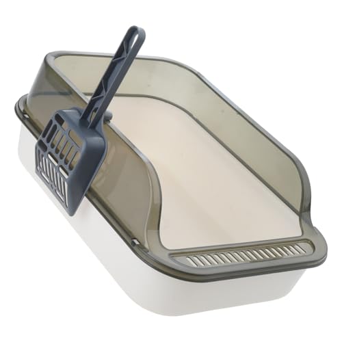Arenero cerrado para gatos con diseño alto anti salpicaduras miniatura 5