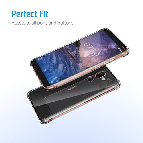 SLEO Custodia Nokia 7 Plus [Custodia Silicone Gel