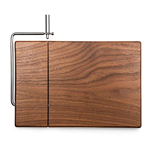 Fantasyday Cheese Slicer, Walnut Wood Cheese Cutter With Durable Wire Cutting Board, Cheese Butter Dessert Food Slicer With 1 Replaceable Wires - Handmade Craft Kitchen Cooking Serving Baking Tool #TOP4