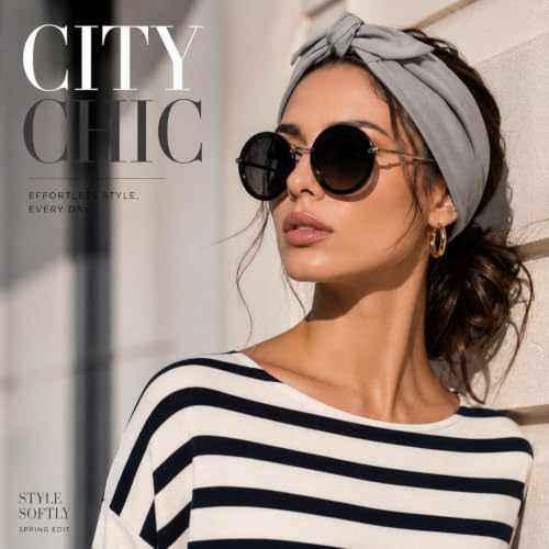 Image of WILLBOND 6 Pcs Tie Headband for Women Adjustable Bandana Sports Head Scarf
