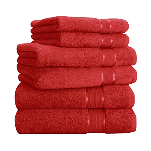 Mixibaby Handtuch 6er Set 2X Duschtuch 2X Handtuch 2X Gästetuch 100% Baumwolle Frottee, Farbe:Antrazit
