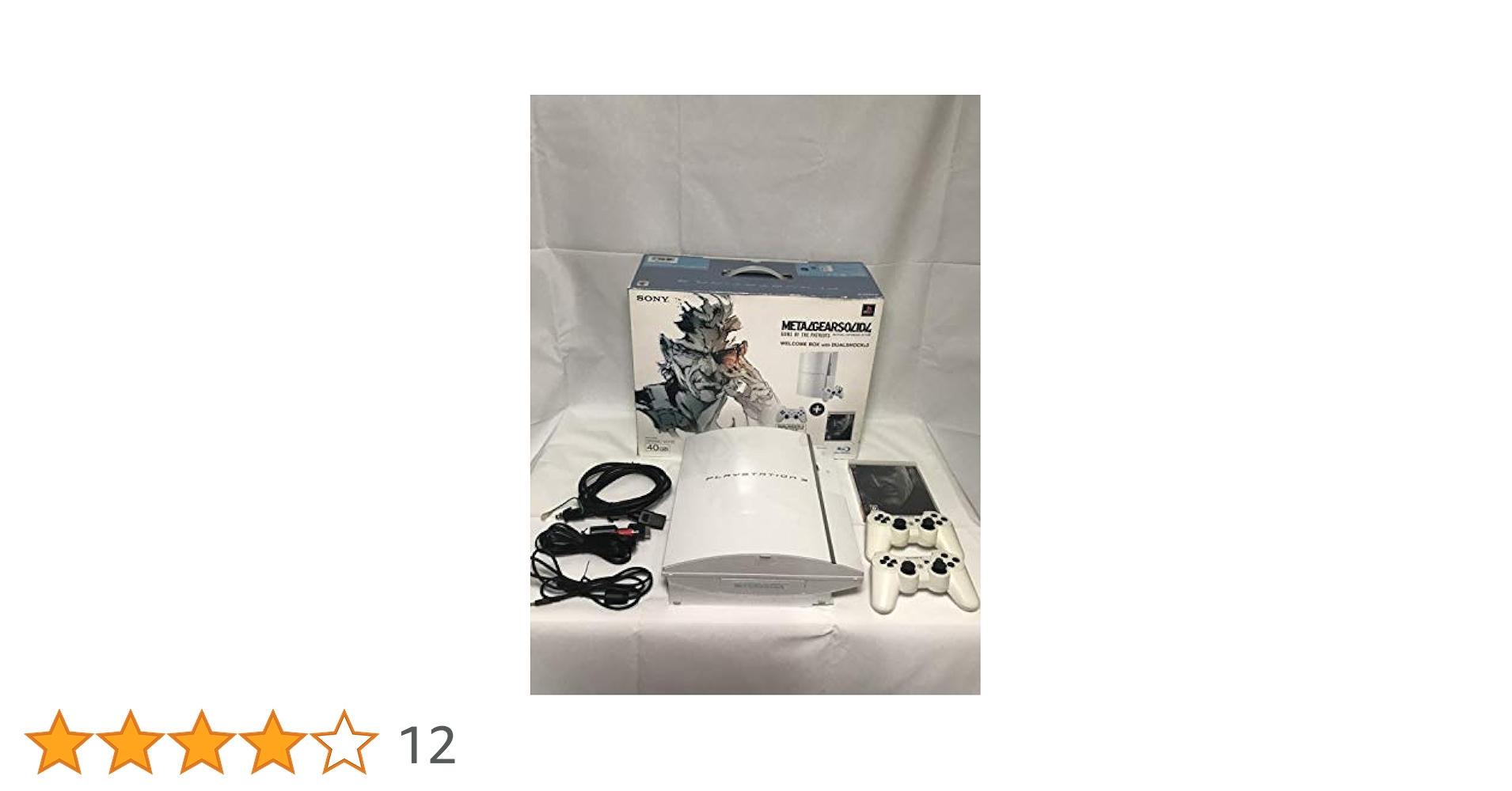 PlayStation3 - PlayStation3 CECH-4000 本体／メタルギアソリッド4 Amazon.com: Playstation 3 Console 40gb Metal Gear Solid 4