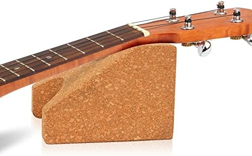CVT Natural Cork Guitar Neck Rest - Guitar Neck Cradle Holder String Instrument Luthier Tool, Guitar Accessories, Guitar Repair Cleaning Care for Guitar, Basses, Ukulele, Mandolin, Banjo, Violin, Etc