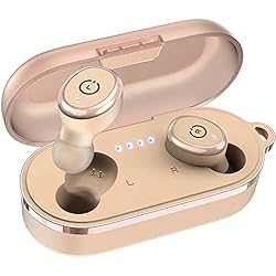 Aldi Auriculares Inalámbricos TOZO T10 Auriculares Bluetooth IPX8 Impermeable Bluetooth 5.3 In Ear inalámbricos con Estuche de Carga y micrófono, Sonido Premium con Graves Profundos para Correr y Hacer Deporte Caqui