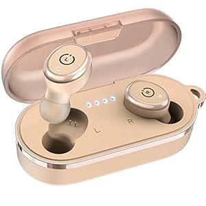 TOZO T10 Bluetooth 5.3 Oordopjes Echte Draadloze Stereo-koptelefoon IPX8 Waterdicht In Het oor Draadloos Oplaadetui Ingebouwde Microfoon Headset Premium Geluid Met Diepe Bas Voor Hardloopsporten Khaki