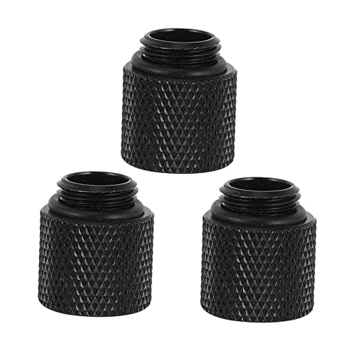 OSOLADY 3Pcs Water Cooling Extender Fitting Adapter for Computer Accessories Rotation Sealing Ring Reliable Easy Installation for Liquid Cooling