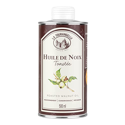 La Tourangelle Huile de Noix goût Intense Et Savoureux de Noix Toastée Idéal pour Assaisonner Vos Plats, 500ml