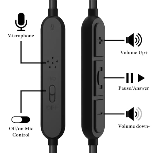GEEKRIA Audio Cable with Mic Compatible with Bose QuietComfort Ultra II/45/SE/SC/35II/35/700 Headphones - Image 3