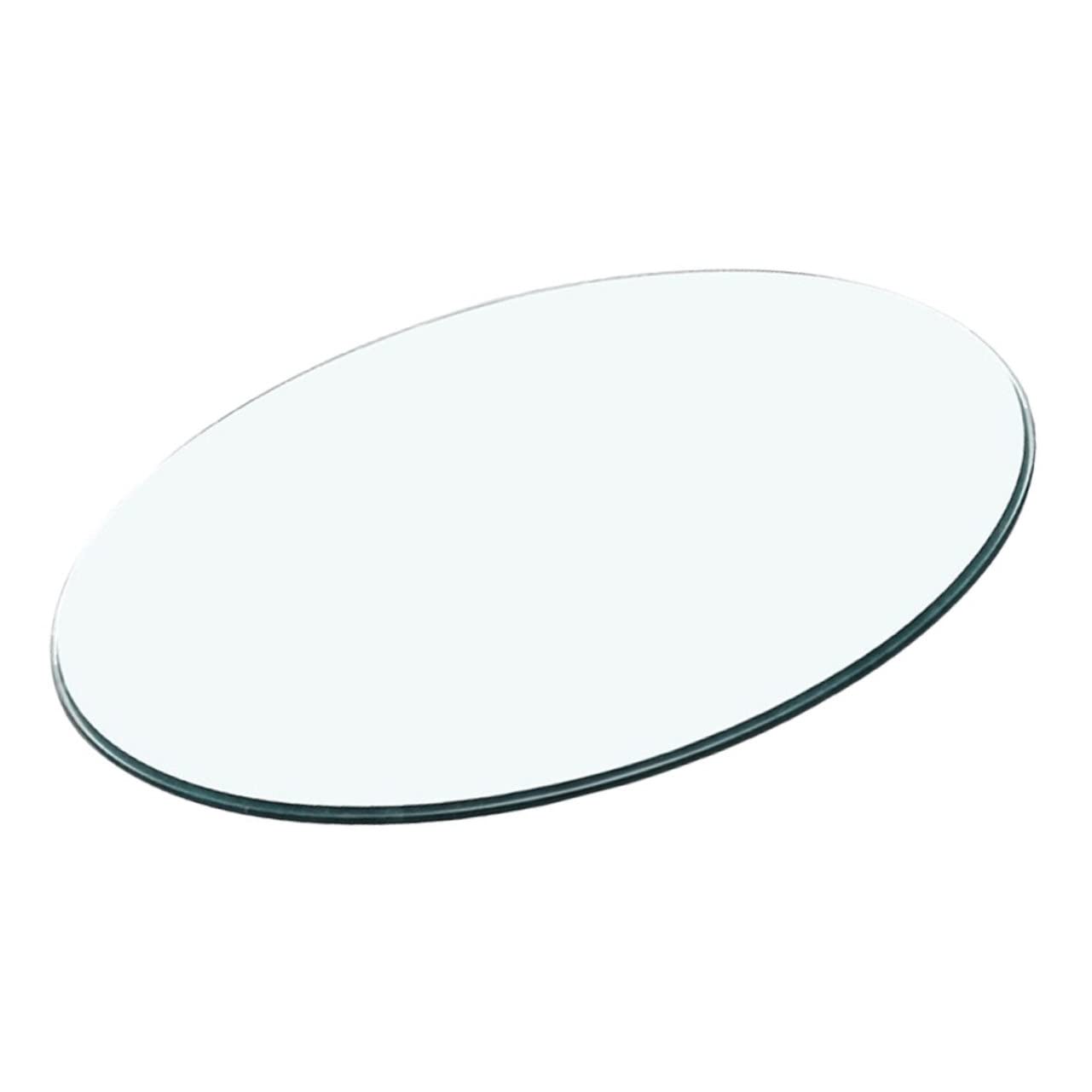 Table ronde en verre trempé compacte pour éviter l'encombrement des pièces