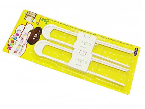 Just4baby Lot de 2 bloque-poignées de porte/placard Sécurité bébé