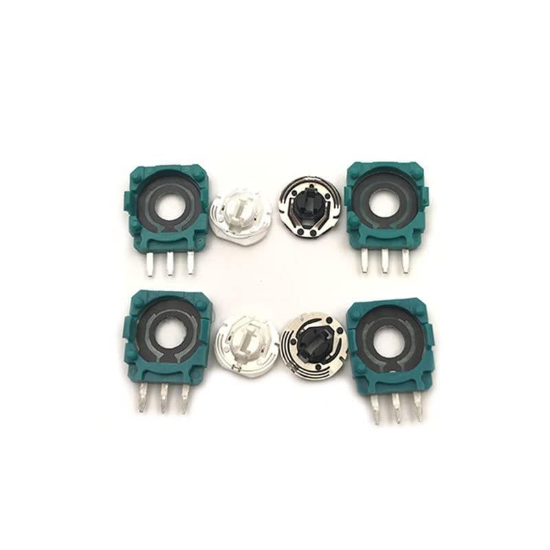 YANHAO [Piezas de Videojuegos] 50 Uds Verde Negro 3D analógico Micro Interruptor botón reemplazo for PlayStation 4 PS4 Controlador 3D Thumbstick Axis resistencias [Reemplazar] (Color : OEM Black)
