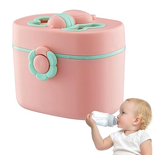 粉ミルク保存容器 | スプーン付きベビーキャンディー密閉ディスペンサーストレージ - ポータブルミルクパウダーオーガナイザーストレージショッピングキャンプアウトドアアクティビティ Mdikawe