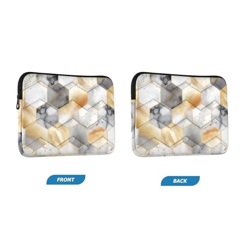 Funda para portátil 13-14 pulgadas con diseño mármol blanco miniatura 2