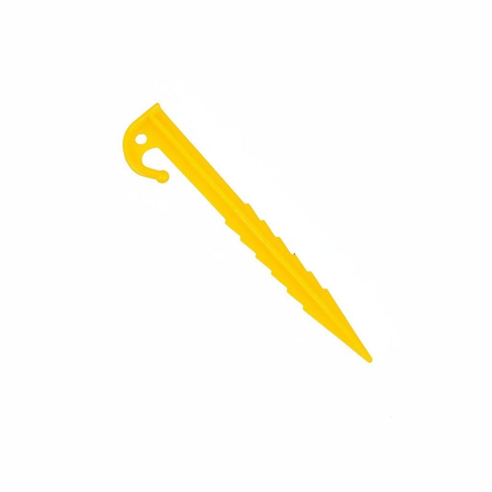 Threaded Ground Stake Firm Hold Threaded Ground Peg Easy Installation Tent Peg for Backpackers, Tarp Setup Yellow No.3-image-10