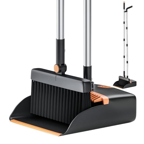 La mejor comparación de Escobas los preferidos por los clientes. 41 Juego de Escoba y Recogedor, Metal Escoba 47''/120CM y Recogedor Vertical 45''/113CM, Plegable Escobas para Barrer y Recogedor con Mango Extendido, Ahorrar Espacio, Escoba Portatil...