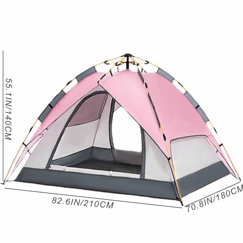 Carpa Pop Up para 3-4 personas, rosa, portátil miniatura 2