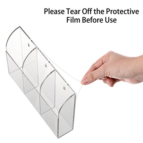Support pour télécommande mural transparent HipiweAZB : boîte de rangement multimédia