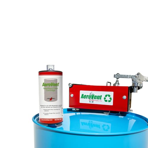Image of AeroVent Standard Aerosol Can Disposal System (Part #10004840) | Quickly Puncture & Drain Cans Up to 9.75 inch Length & 2-3 inch Diameter | Compliant in 50 States | Heavy-Duty Industrial Grade | Made in USA
