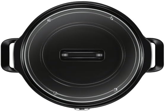 4-Quart Classic Slow Cooker, Black, Oven-Safe Stoneware, Dishwasher-Safe And 3 Manual Heat Settings