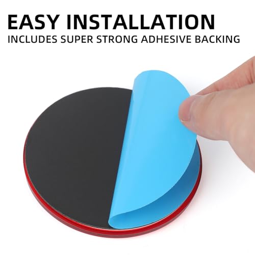 Image of 10 Pack 3 Inch Red Self Adhesive Round Reflectors, Road Safety Stick-on Rear Reflectors for Mailboxes Driveway Trailer Caravan Tunnels Truck Tractor Boat Lorry Motorcycle