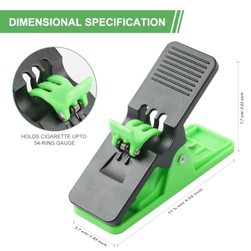 Cigar Clip - Multifunctional Cigar Holder for Golf Cart - 3pcs (Green, Black, Orange) - Image 3