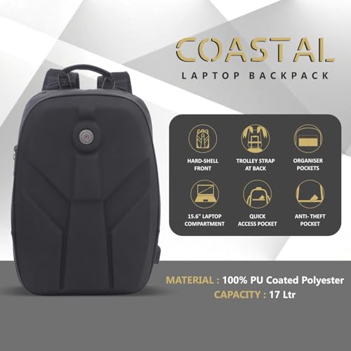 Image of SWISS MILITARY Hard Shell Backpack for Men Women, Alien Series ABS Hardshell, Travel Laptop Bag Fits Up to 15.6 Inch, Stylish Office College School Backpack, Durable & Lightweight