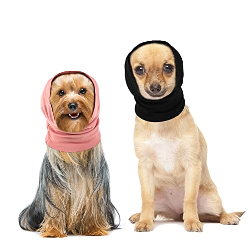 Frienda 2 Pcs Dog Ear Muffs Dog Calming Ear Cover Anxiety Relief Cover Face Neck Warmer Quiet Head...