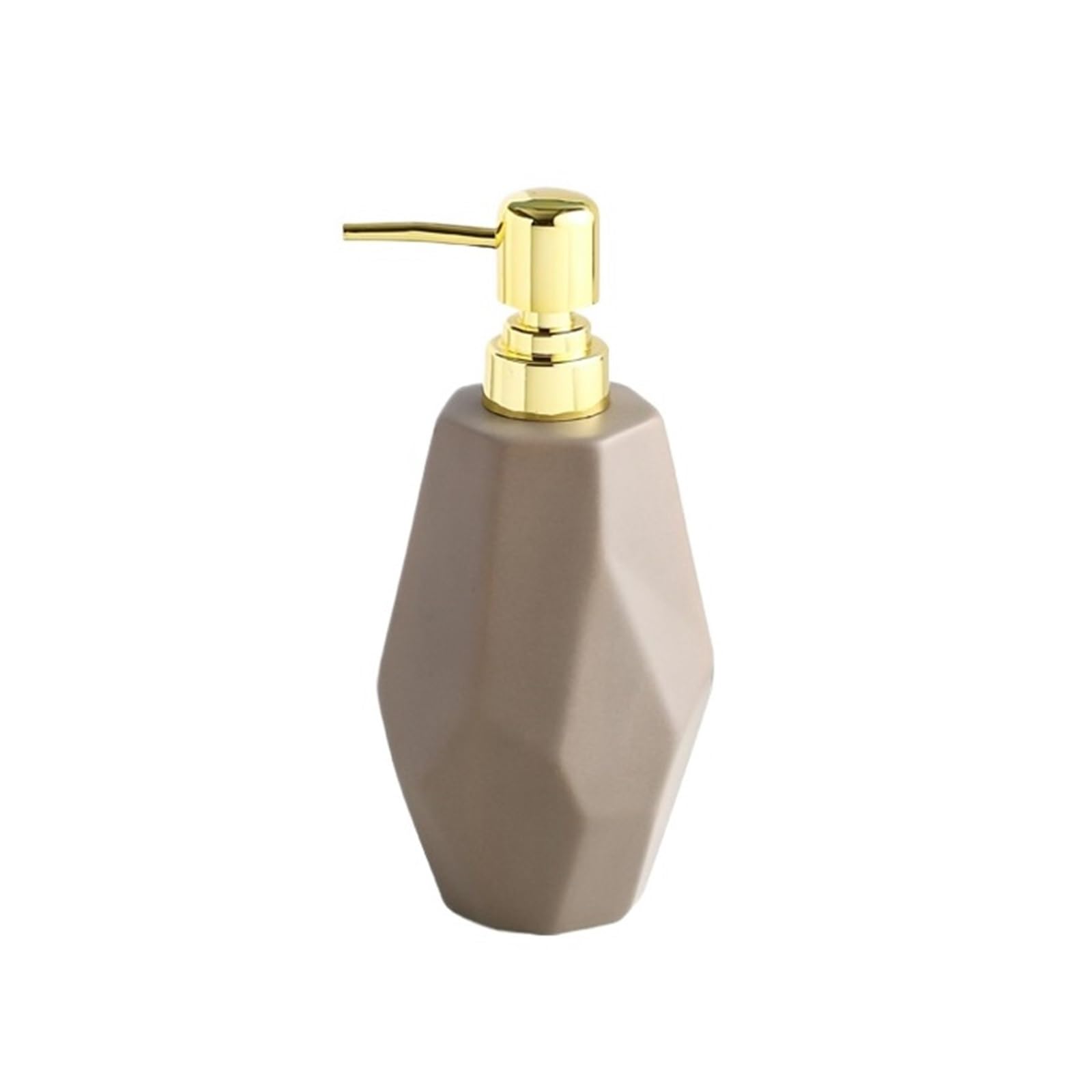 Soap Dispenser Household 500ml Ceramic Lotion Bottle Bathroom Shampoo Shower Gel Soap Dispenser(Bruin)