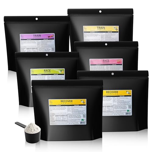 Race Raspberry, Race Lemon Lime, Train Vanilla, Train Berry 
