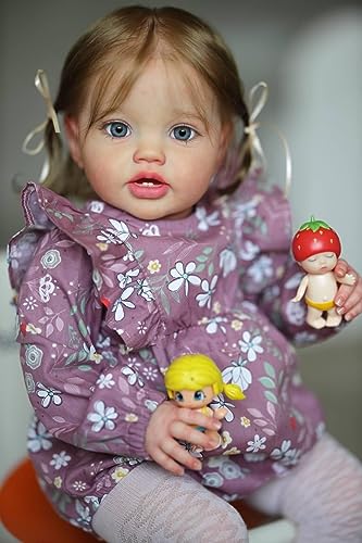 Muñeca Reborn Niña Realista 24 Pulgadas de Silicona y Vinilo miniatura 1