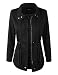 Makeitmint Women's Zip Up Military Anorak Jacket with Pockets