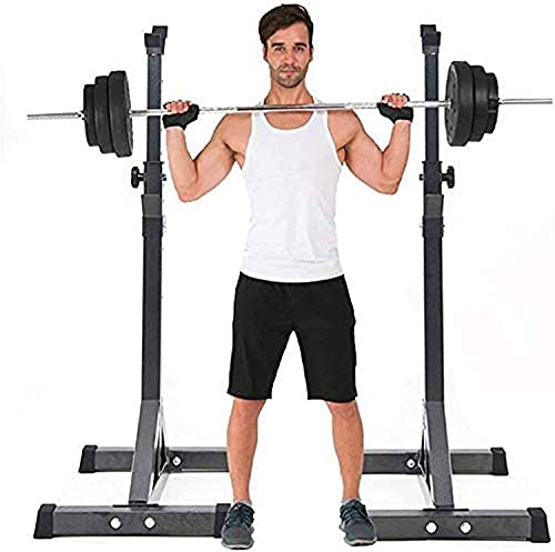 Sport Squat Rack Bench met Verstelbare Barbell Gym Bench Home Fitness Press Bench met Halters voor Gewichten Multifunctioneel Thuis Aerobic - Image 3
