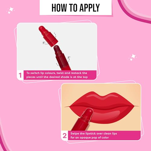 Image of SUGAR POP 5 in 1 Lip Twist | Shea Butter | Stain-Matte | Long Lasting - 01 Perfect Pout