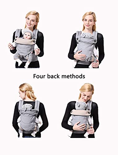 OZCOWBABY Babybauchtragen Babytrage für Neugeborene Ergonomische Babytrage verstellbar in Breite und Höhe ab Geburt bis 48 Monate Grün - Image 6