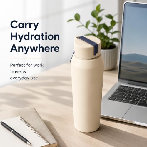 Image of Stainless Steel Water Bottle for School Office Travel | Printed Water Bottle | Drinking Bottle for Home Gym College | Stylish Bottle for Daily Use Picnic & Gifting (Sandle)