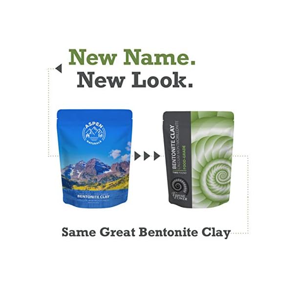 FOSSIL POWER CALCIUM BENTONITE CLAY 2lb - Natural Clay Powder for Cleansing- Best Hair and Facial Treatment for Radiant Skin