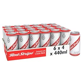 Grab a Case of Red Stripe Lager: Enjoy 24 Refreshing 440ml Cans!
