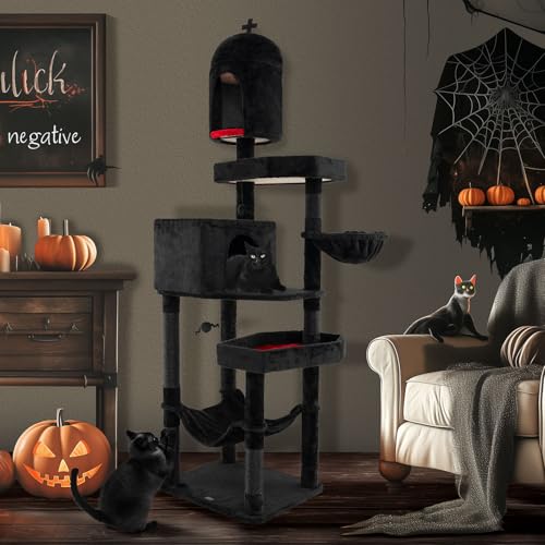 Árbol para gatos gótico PETSITE 83 pulgadas alto miniatura 2