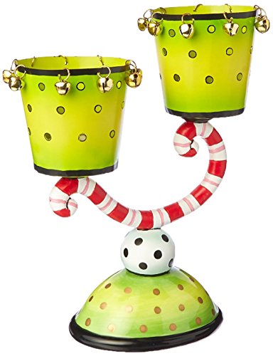 Appletree Design Two Cups Candle Holder, 8-1/4-Inch Tall, Candles Not Included