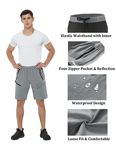 Image of Men's Mountain Bike Shorts 3D Padded Baggy Bicycle Riding Cycling Shorts Quick Dry Lightweight Biking Shorts