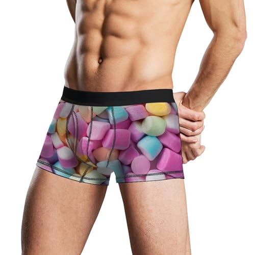 Colorful Marshmallows Candy Mens Boxer Briefs Underwear Shorts Trunks Stretch Breathable Underpants3