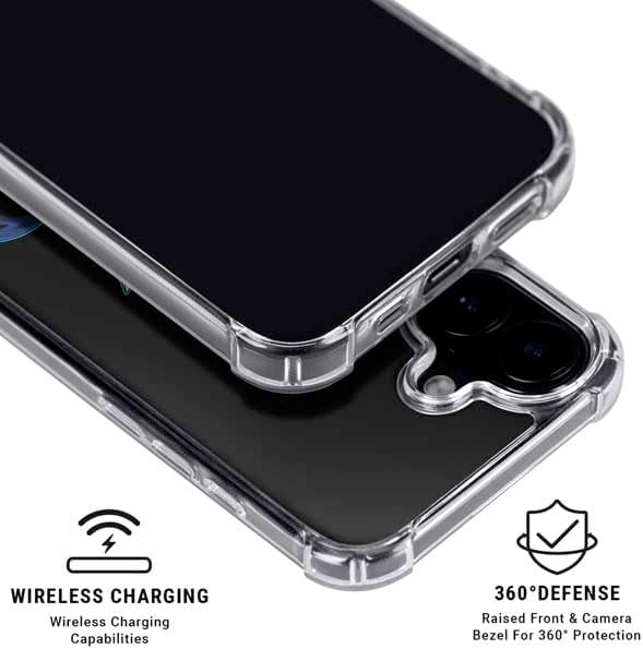 Skinit Clear Phone Case Compatible with iPhone 17 - Officially Licensed Dragon Ball Super Vegeta Design