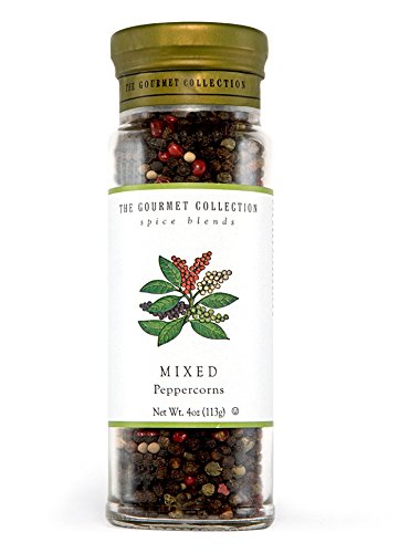 The Gourmet Collection Seasoning Blend & Spice Collection - Mixed Peppercorns - Rainbow Peppercorns - Robust Flavor Pepper for Grinder: 156 Servings.