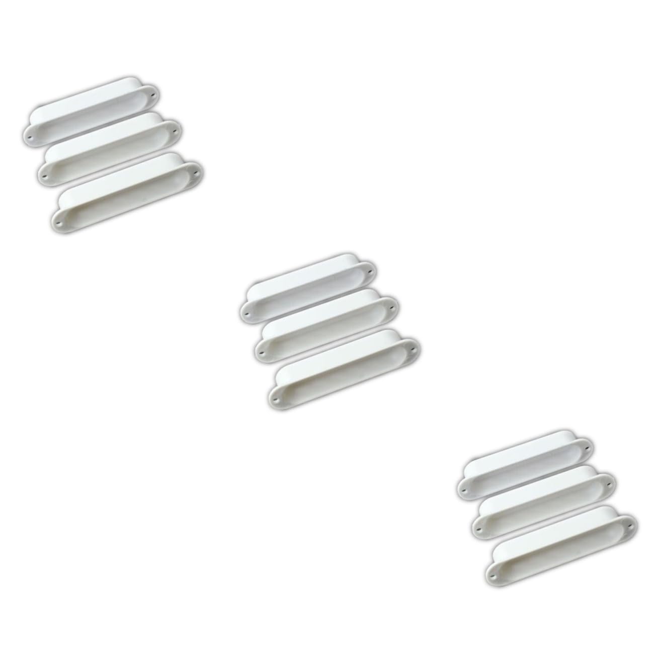ibasenice 3sets Coil Pickup Covers Guitar Pickup Cover No Holes Plastic Humbucker Rings Guitar Repair 3pcs*3
